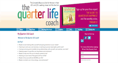 Desktop Screenshot of myquarterlifecoach.com